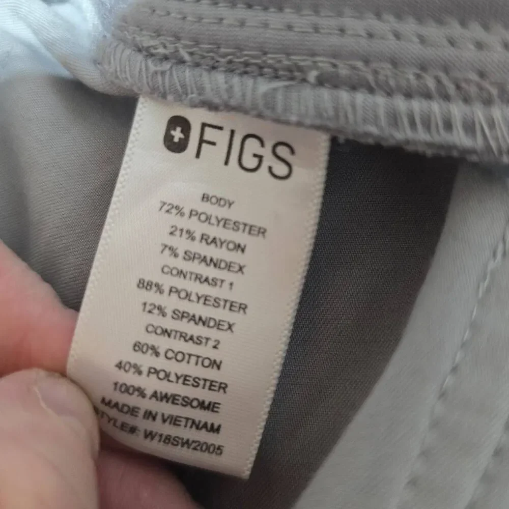 Figs Zamora Cement Joggers Scrub Pants Medium Nurse CNA Veterinarian Doctor